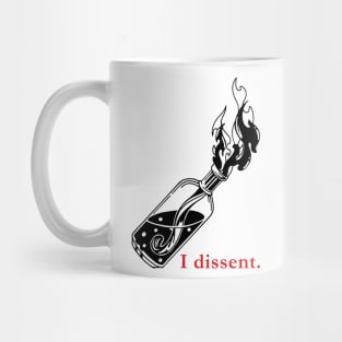 I Dissent - Black Bottle Mug